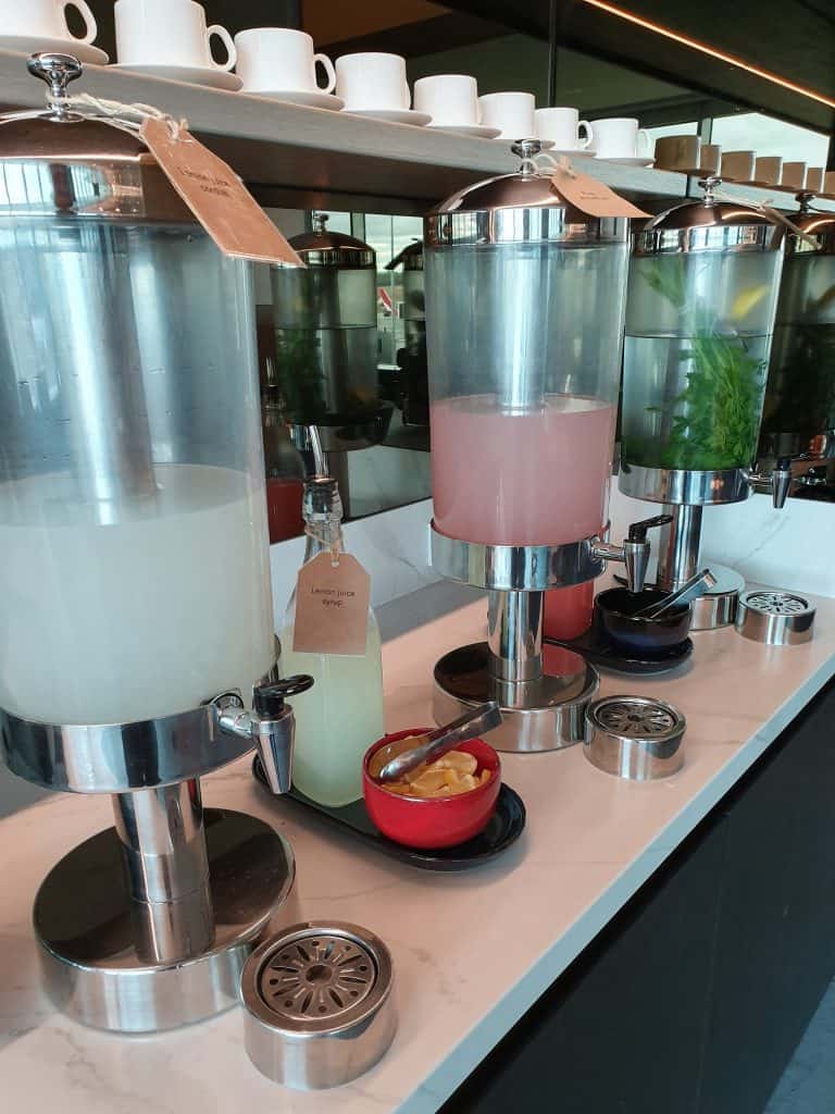 Qantas Business Lounge Melbourne Domestic Food and Nutrition Review (updated 2024) - Qantas Business Lounge Melbourne domestic Quench Hydration Station - Qantas Business Class Lounge Melbourne (Domestic)