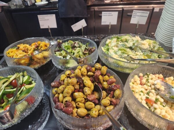 Fresh salads (2025) Finnair Platinum Wing Lounge Helsinki
