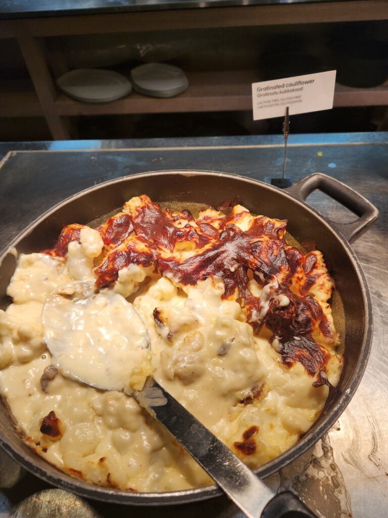 Finnair Business Lounge (non-schengen) Helsinki Food and Nutrition Review (updated 2024) - finnair business lounge Creamy cauliflower Finnair business lounge
