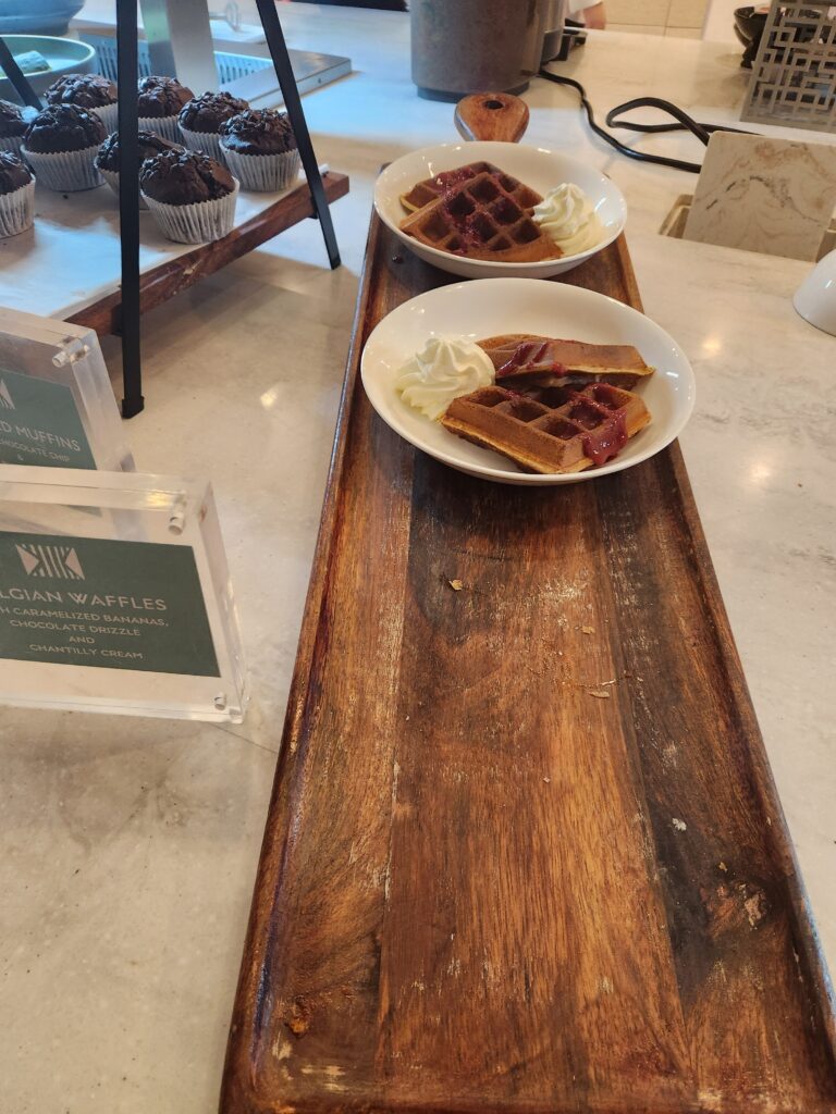 Waffles Fiji Airways Premier Lounge 2025