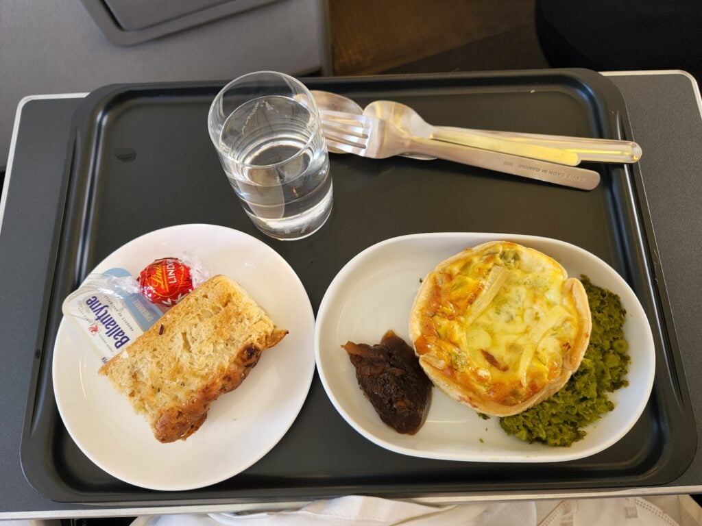 Qantas Business Class Food