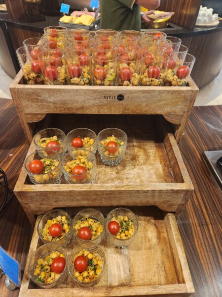 Chickpea snacks KLM Crown Lounge Schiphol Amsterdam