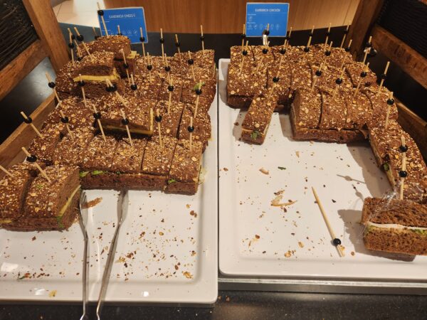 Sandwiches KLM Crown Lounge Schiphol Amsterdam