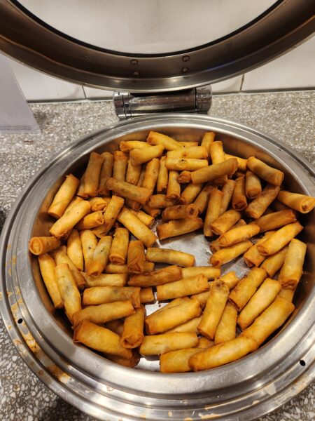 Qantas Club Melbourne Food and Nutrition Review (updated 2023) - Qantas club melbourne Spring rolls Qantas Club Melbourne
