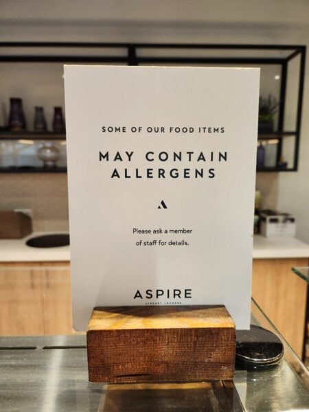 Aspire Lounge Cork allergy