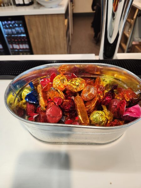 Quality Street chocolates Aspire Lounge Cork