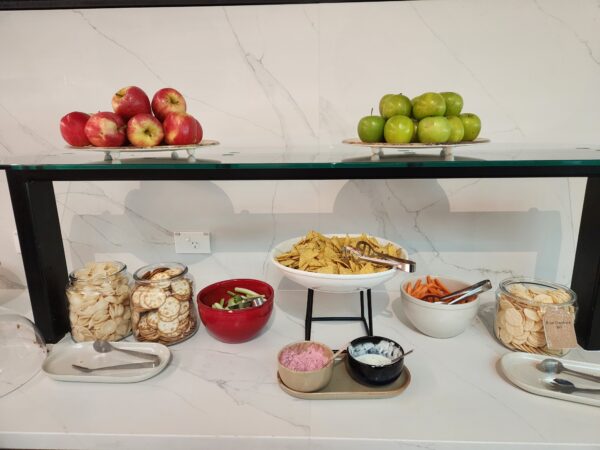 Qantas Business Lounge Melbourne Domestic Food and Nutrition Review (updated 2024) - Qantas Business Lounge Melbourne domestic Snacks Qantas Business Lounge Melbourne domestic