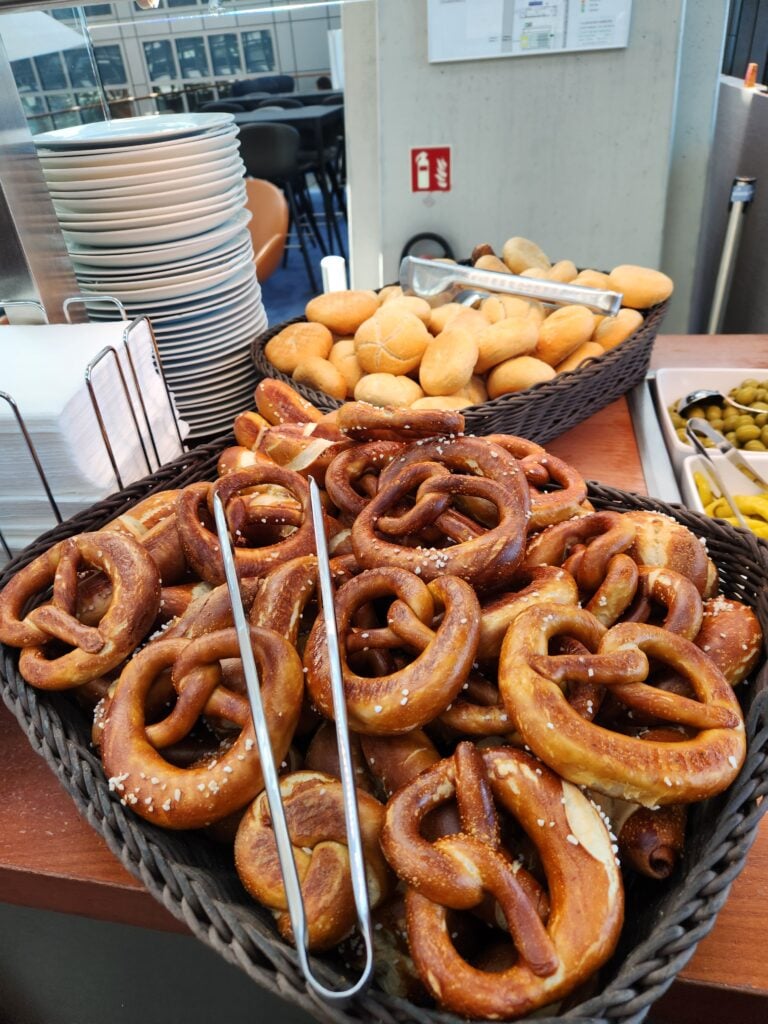 Hamburg Airport Lounge Food and Nutrition Review (updated 2024) - Hamburg Airport Lounge Pretzels Hamburg Airport Lounge