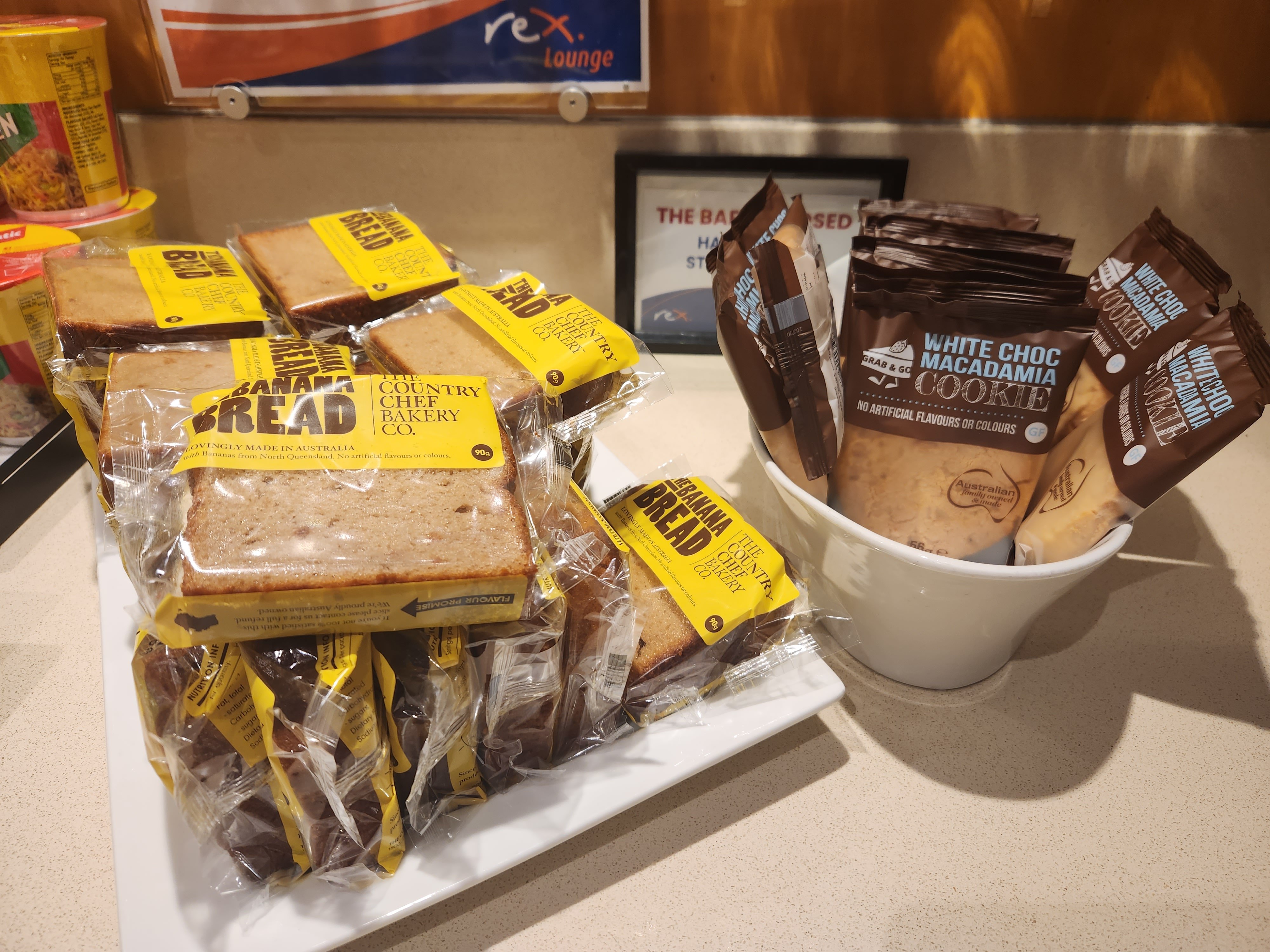 Rex Lounge Sydney snacks
