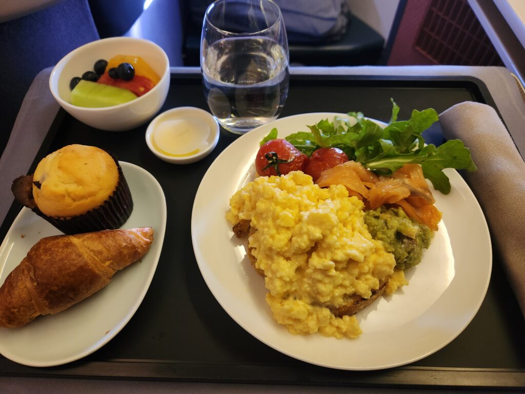 What's the best business class food when flying between Australia and Asia? - best business class food