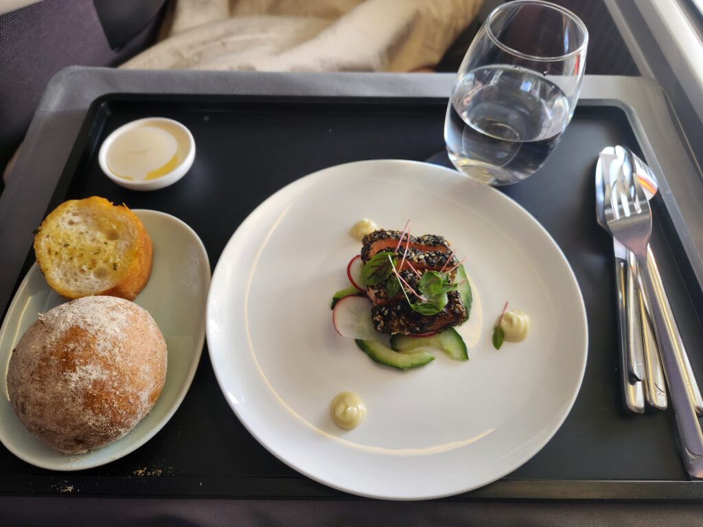 What's the best business class food when flying between Australia and Asia? - best business class food