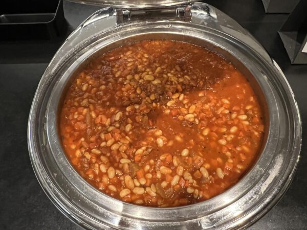 Qantas Business Lounge Melbourne Domestic (Breakfast) Food and Nutrition Review (updated 2024) - Qantas Business Lounge Melbourne Domestic baked beans qantas business lounge melbourne
