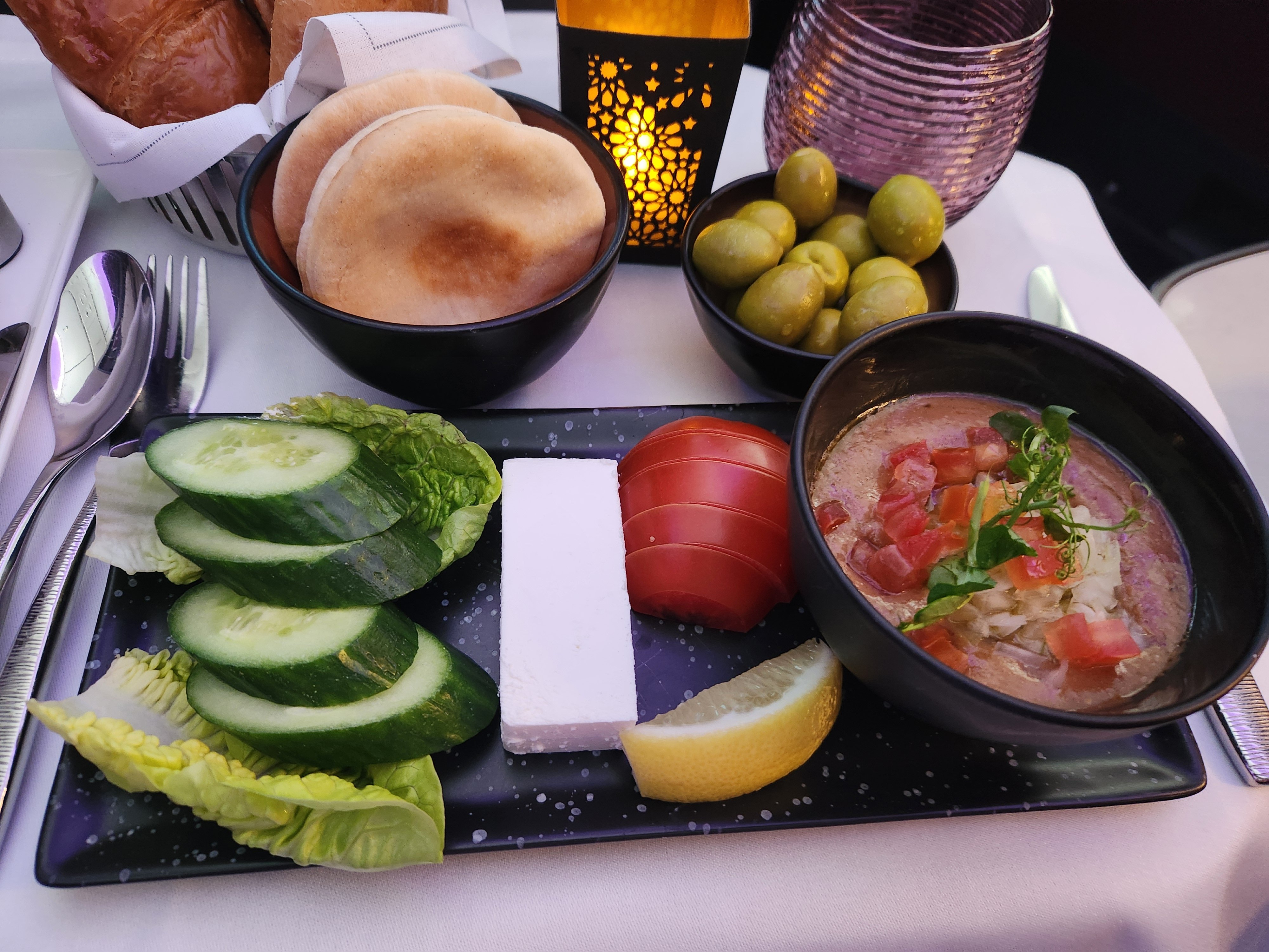 Traditional arabic breakfast