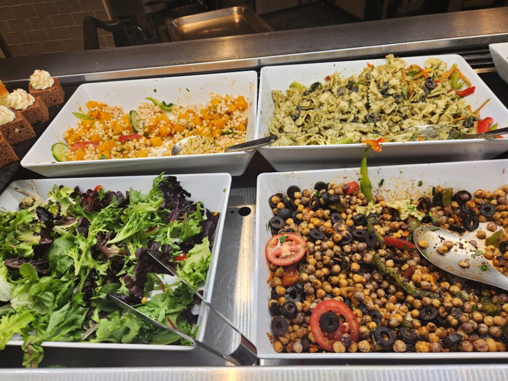 Amex Centurion Lounge Sydney Food and Nutrition Review - Amex Centurion Lounge Sydney Food salad bar Amex Centurion Lounge Sydney Food and Nutrition Review