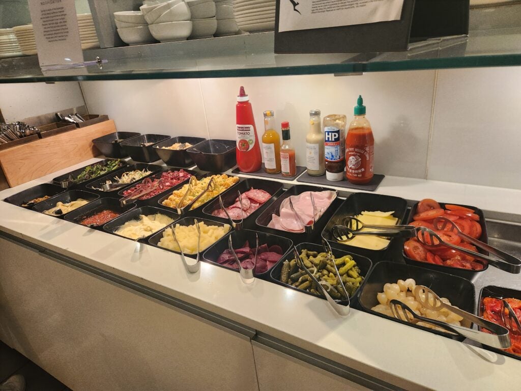 Qantas Business Lounge Melbourne International Food and Nutrition Review - Qantas business lounge melbourne Sandwich fillings and antipasto Qantas Business Lounge Melbourne
