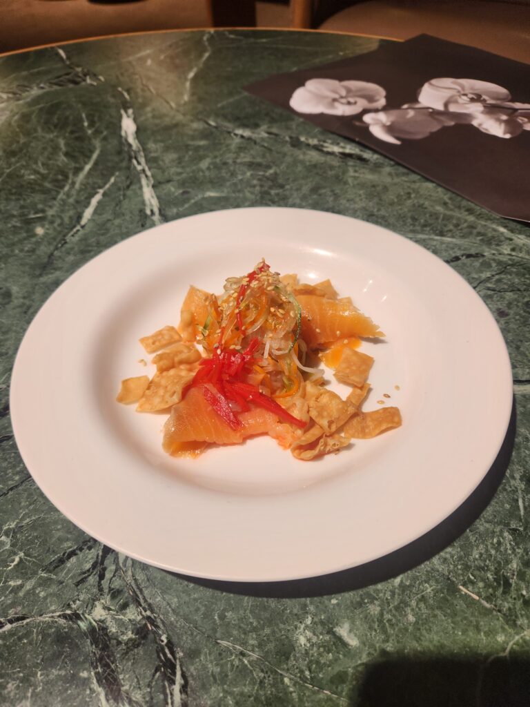 Qantas First Lounge Singapore Food and Nutrition Review (updated 2026) - Qantas First Lounge Singapore Food Prosperity Salad for Chinese New Year Qantas First Lounge Singapore Food