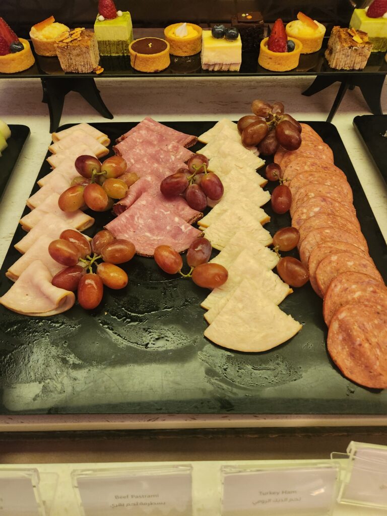 Sliced meats Qatar Lounge Singapore