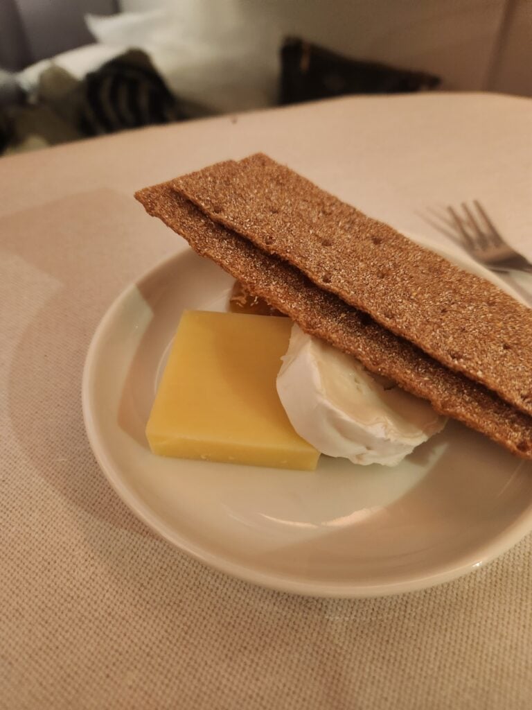Cheese plate Finnair Business Class 2026