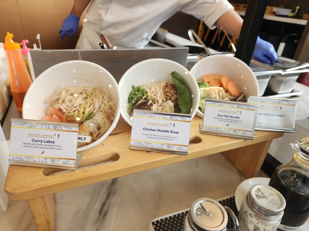 Noodles Malyasia Airlines Golden Lounge