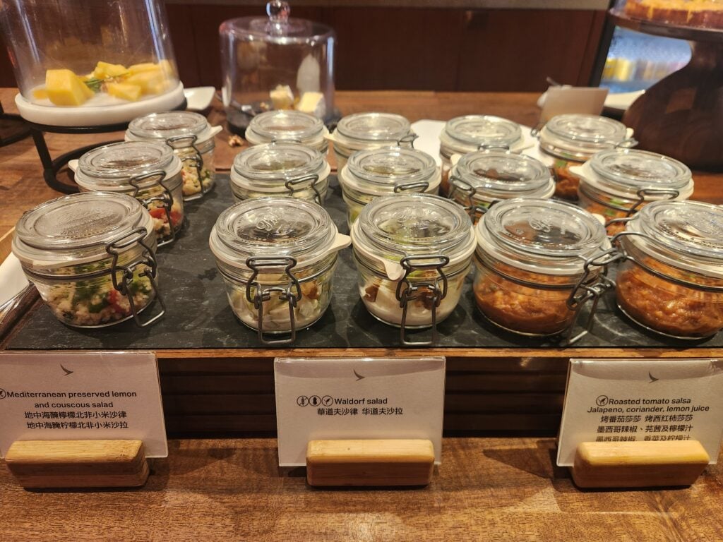 Cathay Pacific The Pier First Lounge Food and Nutrition Review - Hong Kong - The Pier First Lounge food Salad jars in The Pantry in The Pier First Lounge