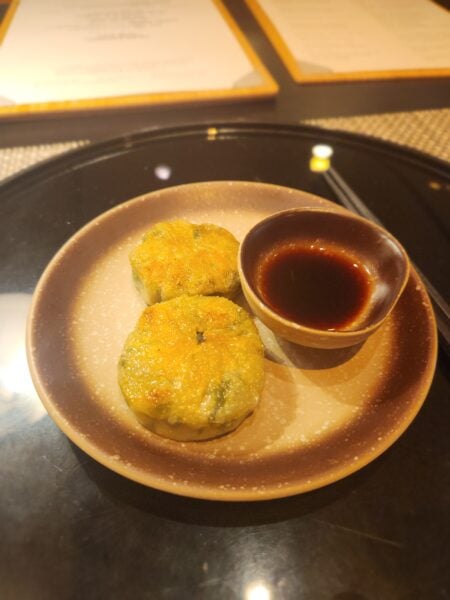 Pork and chinese chive dumplings The Deck
