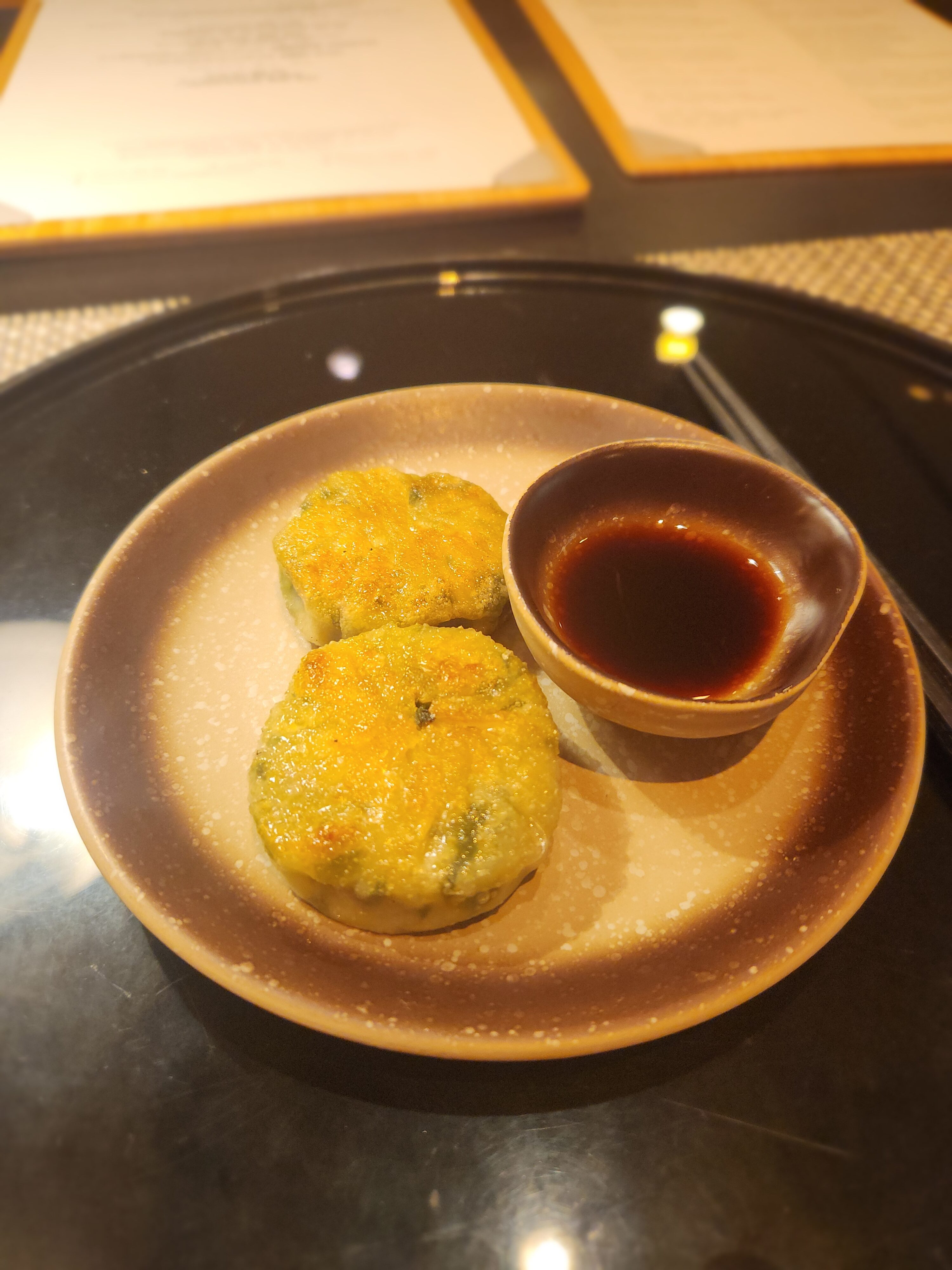 Pork and chinese chive dumplings The Deck