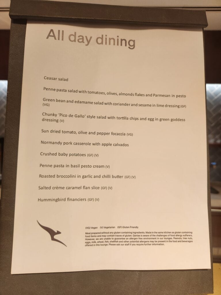 Qantas London Lounge Food and Nutrition Review - Qantas London Lounge Food Qantas London Lounge Food and Nutrition Review - Qantas London Lounge Food