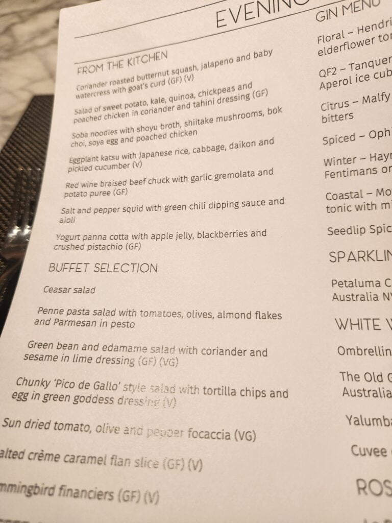 Qantas London Lounge Food and Nutrition Review - Qantas London Lounge Food Qantas London Lounge Food and Nutrition Review - Qantas London Lounge Food
